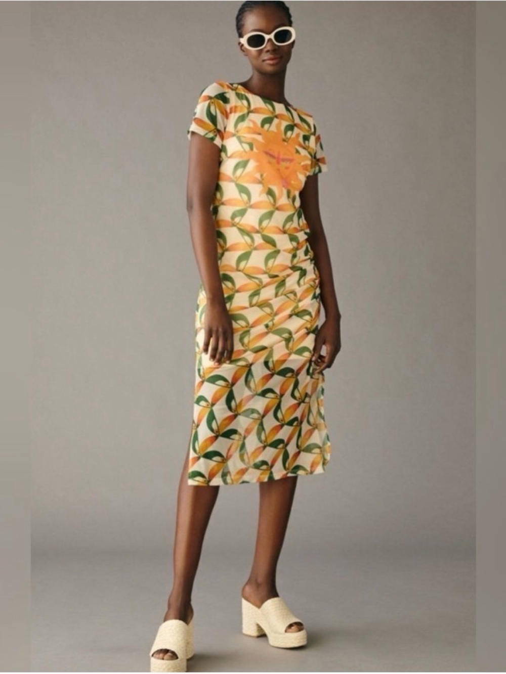 FARM Rio Sunshine Mesh Midi Dress